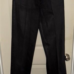 John B. Stetson Jeans  32x40 Black Denim 1520 Standard Straight Cowboy Western